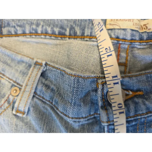 Levis 505 Straight Leg Jeans Womens 14M Medium Wash Denim Blue 731L 15505-1101 - Image 8