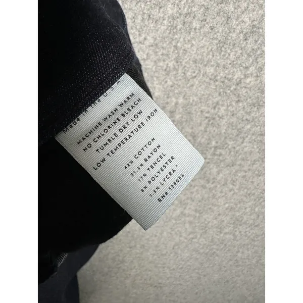 AYR Size 28 Womens Jeans Dark‎ Blue W114 B02 Stretch Zip Button - Image 14