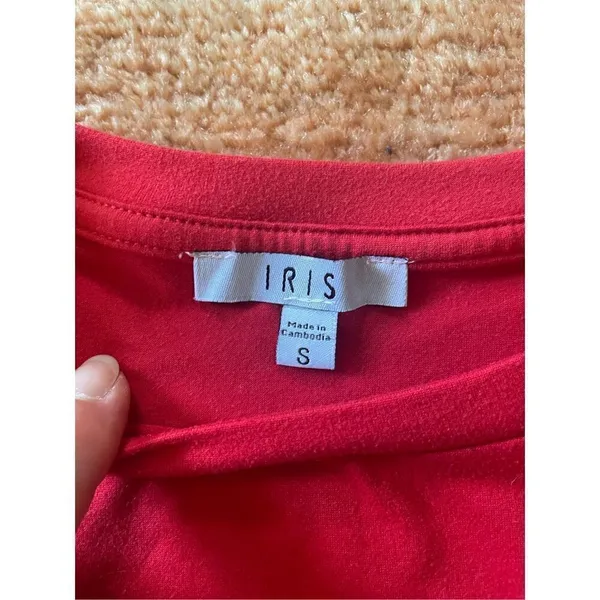 IRIS RED CROPPED TOP STRECH - Image 2