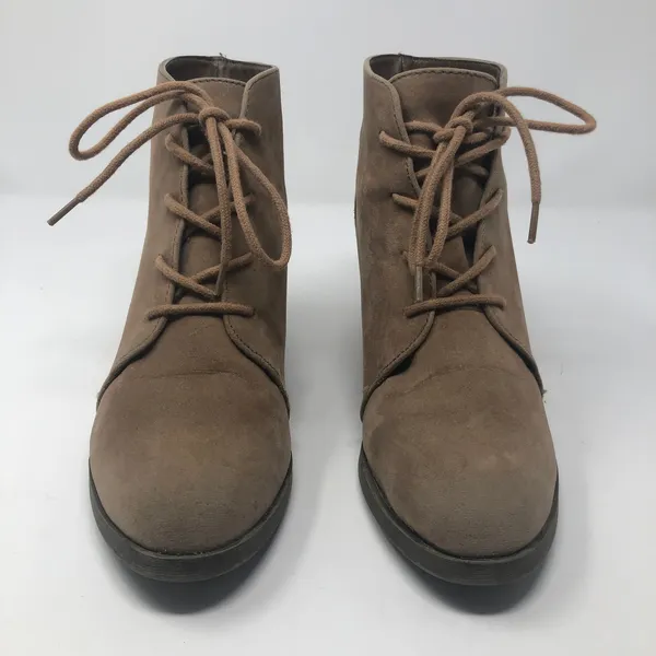 Steve Madden Domain Women's Lace Up Faux Suede Ankle Boots Size 9.5 - Image 4