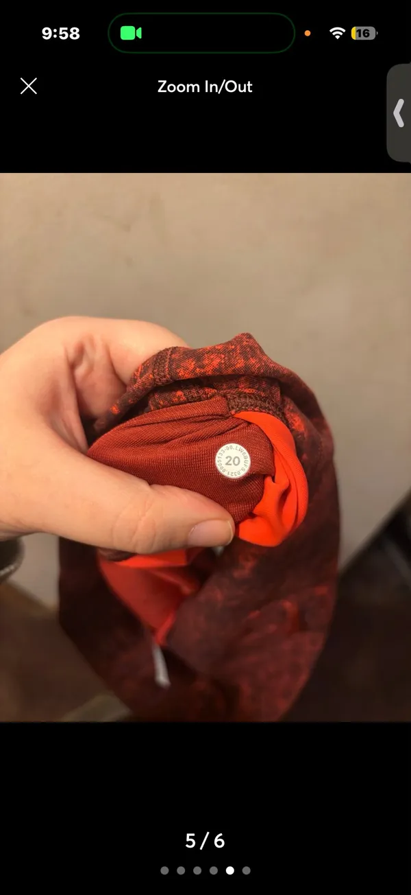 (20) lululemon biker shorts  - Image 5