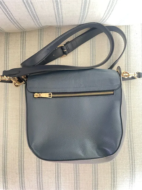 Coach Kleo Crossbody Shoulder Purse Bag 23 #C5688 in Blue Leather Suede - Image 8