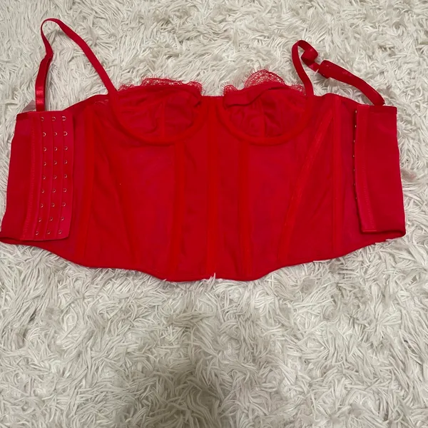 SheIn Red corset top - Image 2