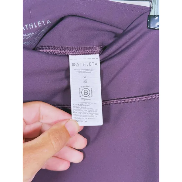 Athleta Rainier Mid Rise Jogger Pants Size XL Purple Athletic Running Sporty Gym - Image 8