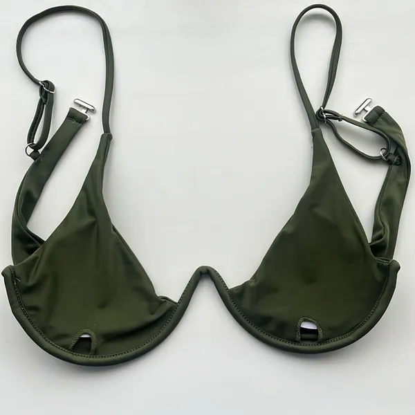 Olive Green Bikini Swimsuit Suit - Image 2