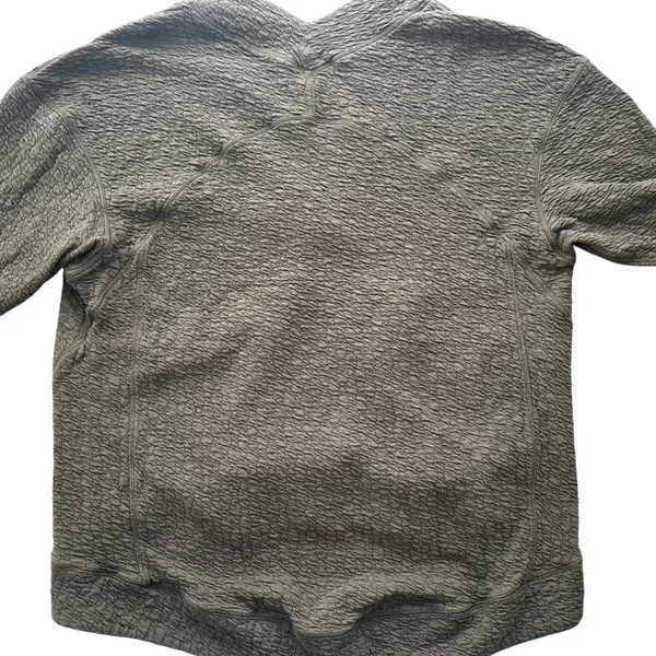 Lululemon Rippled V-Neck Pullover Dark Olive Green Size 12 Long Sleeve Top - Image 6