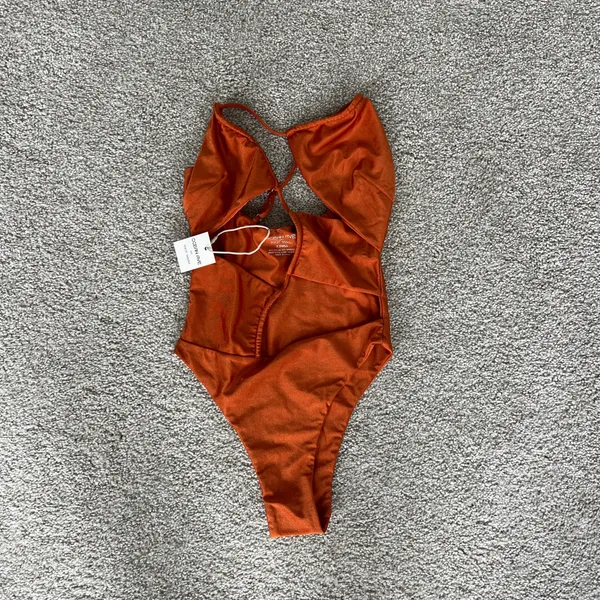 Riot Swim Biscayne One Piece Swimsuit In Burnt Orange Size XS NWT - Image 3