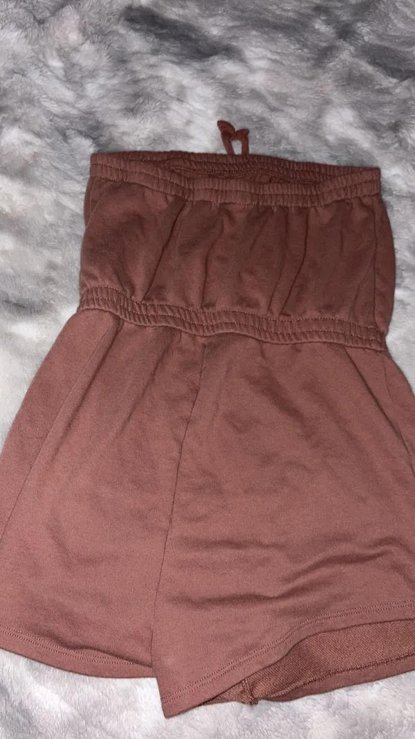 Mocah Brown, Sleeveless Romper Brown - Image 2