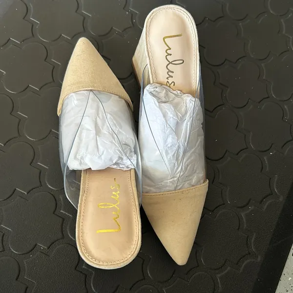 Shilo Light Natural Nude Suede Pointed-Toe Pumps NWT - Image 5