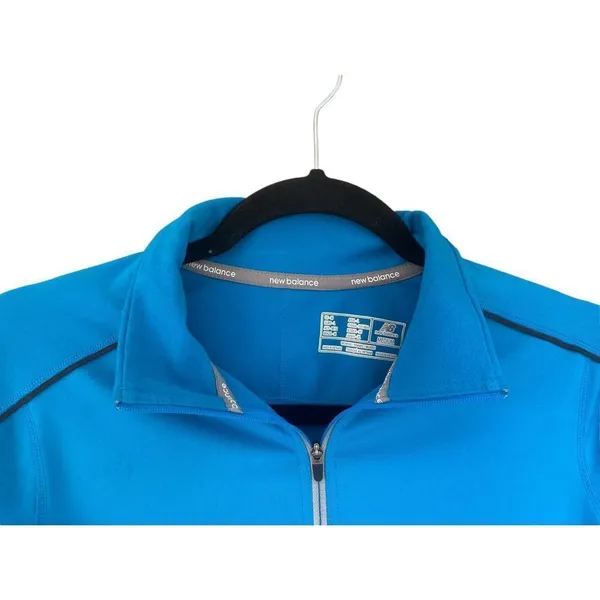 New Balance sky blue 1/4 zip runners/golf long sleeve size medium womens - Image 3