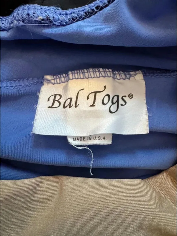 Vintage Bal Togs Dance Leotard Bodysuit Blue Size Small Made USA - Image 3