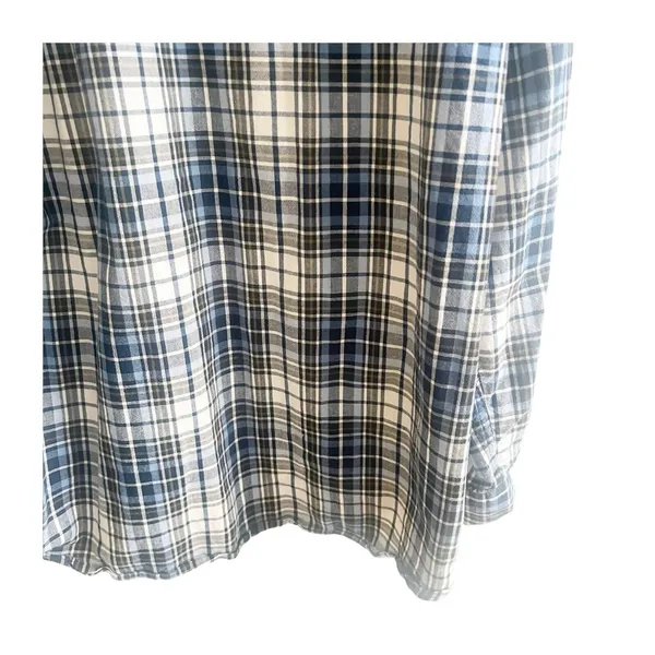 Carhartt Men’s Plaid Flannel Size XL Blue Black White Cotton Long Sleeve - Image 7