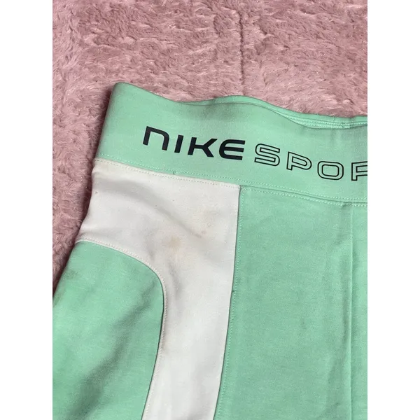 Nike Sportswear Street Bike Shorts‎ Tight Fit Small Green/White NWT Bin12 - Image 4