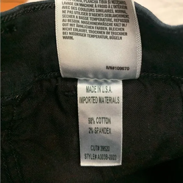AGOLDE Black Distressed Skinny jeans Denim size 26 high rise - Image 4