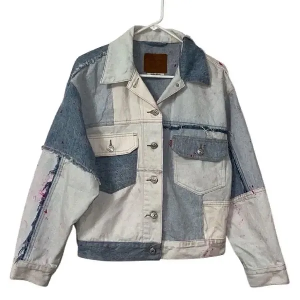 Levi's Light Blue Denim Oversized Jacket(Size XS) - Image 2