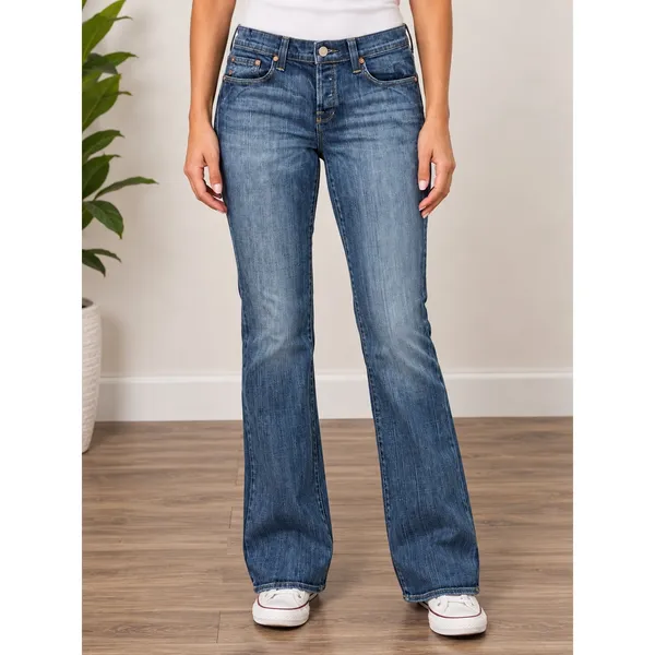 Rock & Republic Taylor Flap Pocket Flare Jeans Medium Wash TAY-910K FLUT - Image 9
