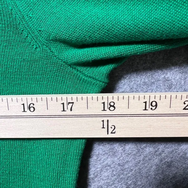 Lauren Ralph Lauren Green Cotton Turtleneck Sweater Womens Size‎ Medium LRL Logo - Image 4
