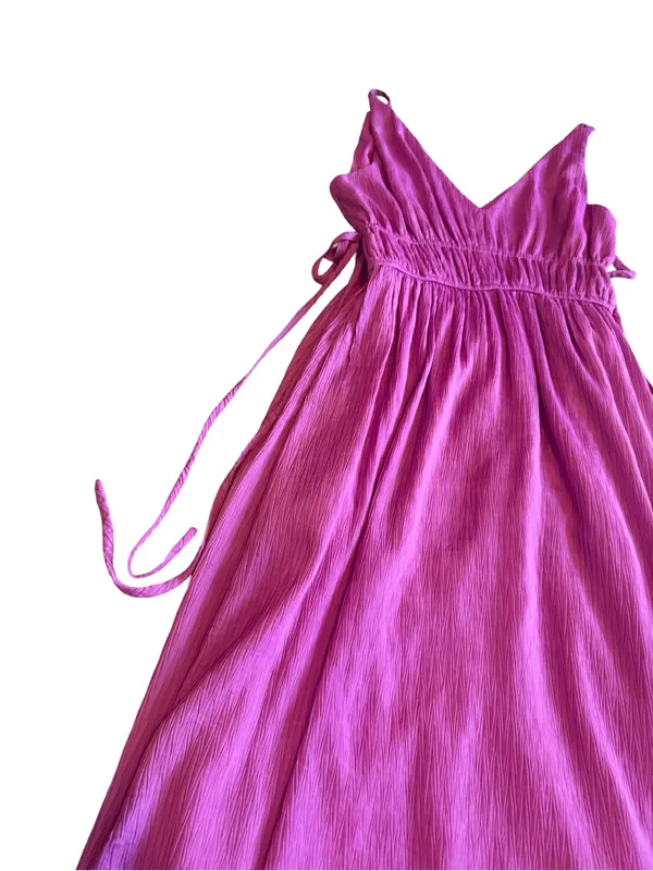 Taylor Sleeveless Maxi Dress Orchid Purple Side-Slit Pockets Size XS Women's - Image 11