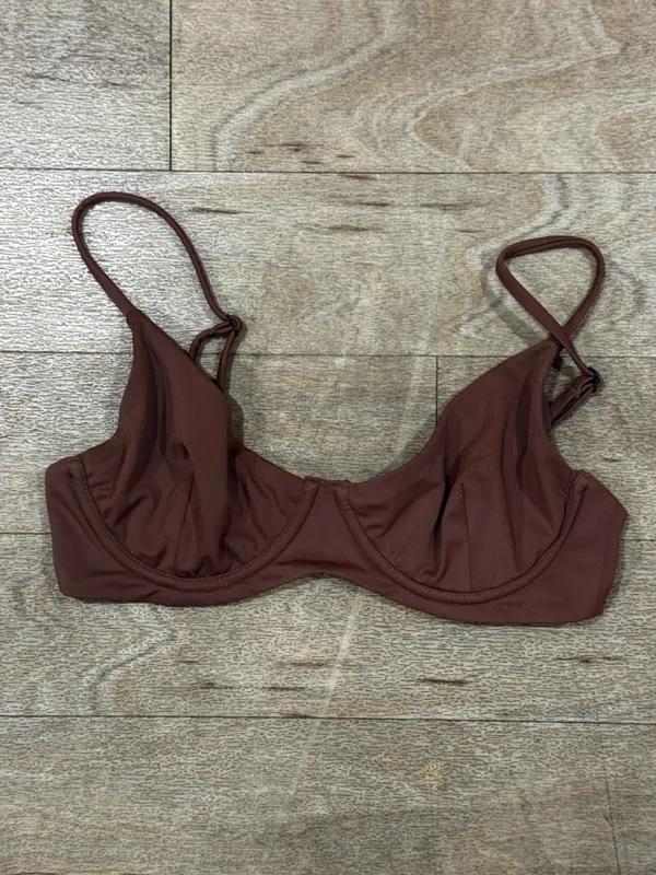 Blackbough Swim Bikini Set Cocoa Brown Willow Top & Maui Bottoms Size Medium - Image 5