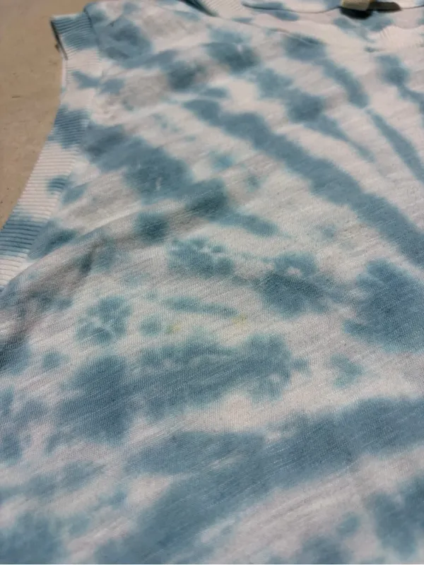 Free people FP movement Blue Tie-Dye Cropped Muscle Tank Top medium - Image 5