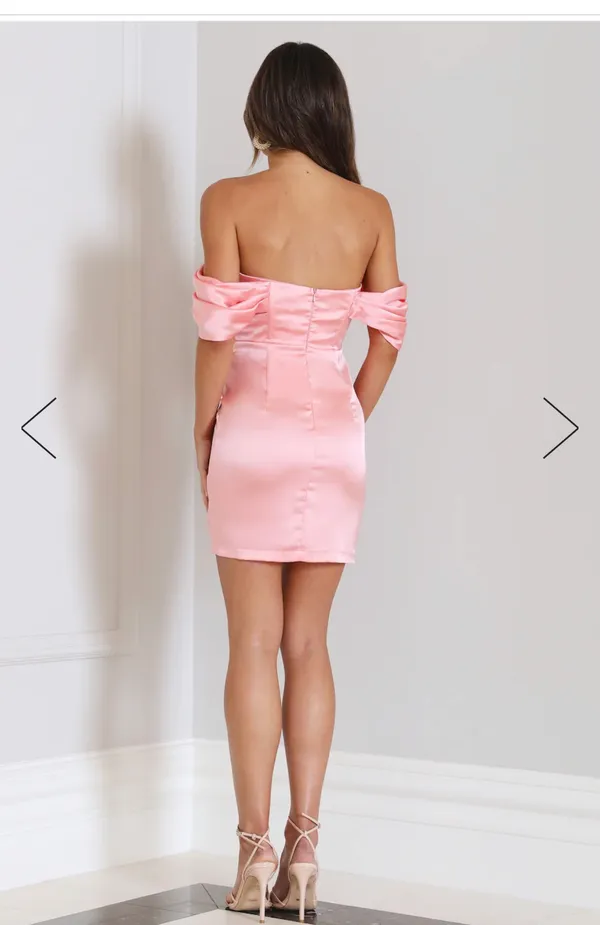 Hello Molly Pink Mini Dress - Image 2