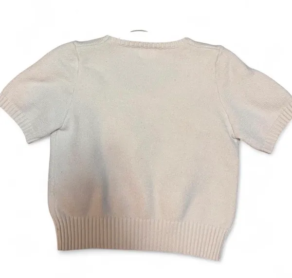 Luna Ivy Cropped Sweater with 3D strawberries - Image 4