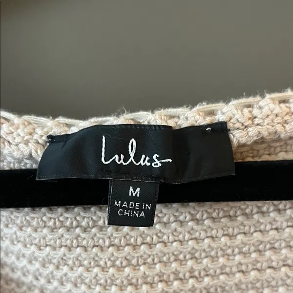 Lulus Best Essence Beige Knit Long Sleeve Sweater Top - Size M - Image 3