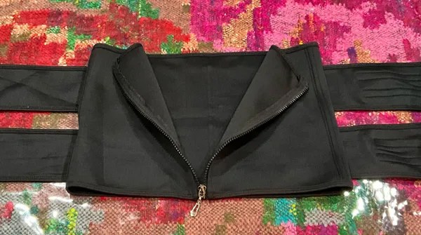 Black waist trainer with zipper Size M - Image 3