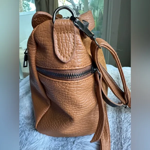Ella & Elly brown rivet studded crossbody bag - Image 9