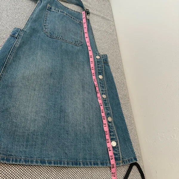 Free People - Louise Denim Skirtall Overall Skirt size 4 - Image 12