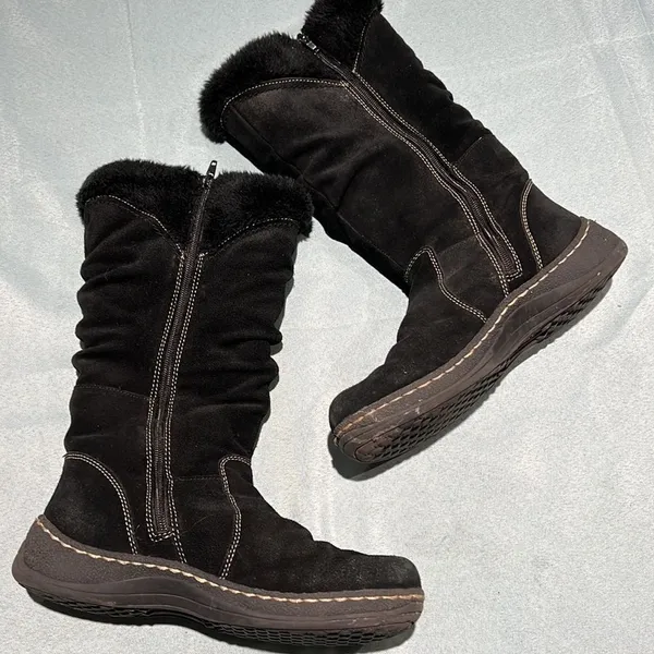 BARETRAPS ESHA Suede‎ Tall Snow Winter Boots Fully Lined Insulated Sz 8 B88 - Image 6