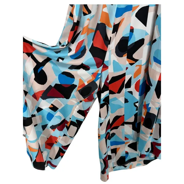 NWT Anthropologie Women's Breezy Wide Leg Jumpsuit Geometric Print Size‎ Small - Image 12