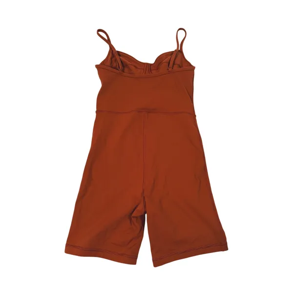 Aritzia Wilfred Free Bustier Romper Playsuit Womens S Rust Orange Pilates Yoga - Image 4