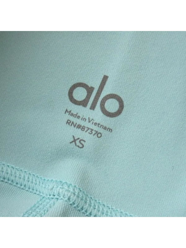NWT Alo Yoga High-Waist Airbrush Legging in Blue Quartz Stretch Workout XS - Image 7