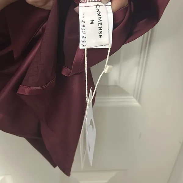 Commense burgandy Dress Size M - Image 3