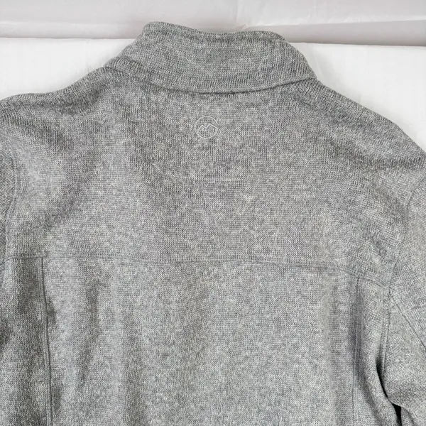 Magellan Outdoors Pullover Fleece XXL Gray Snap Neck Sweater Jacket Men - Image 5