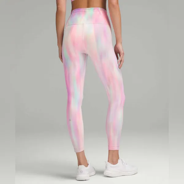 VERY RARE NWT Lululemon Wunder Train High-Rise Tight 25" Psychedelic Wash Multi - Image 2