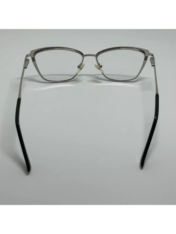TIJN Cat Eye Black & Silver Prescription Glasses Frames with Case - Image 6