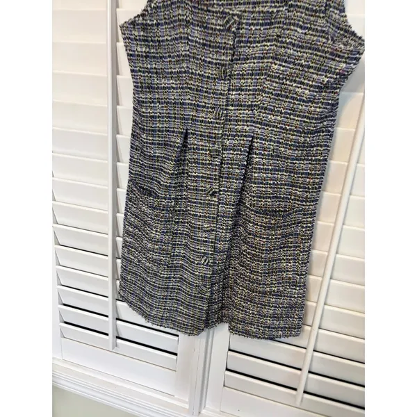 Free‎ People Navy Boucle Dress Size Small - Image 4