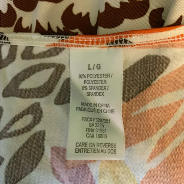 Unbranded Orange & Yellow Sleeveless Floral Maxi Dress Size LG - Image 10