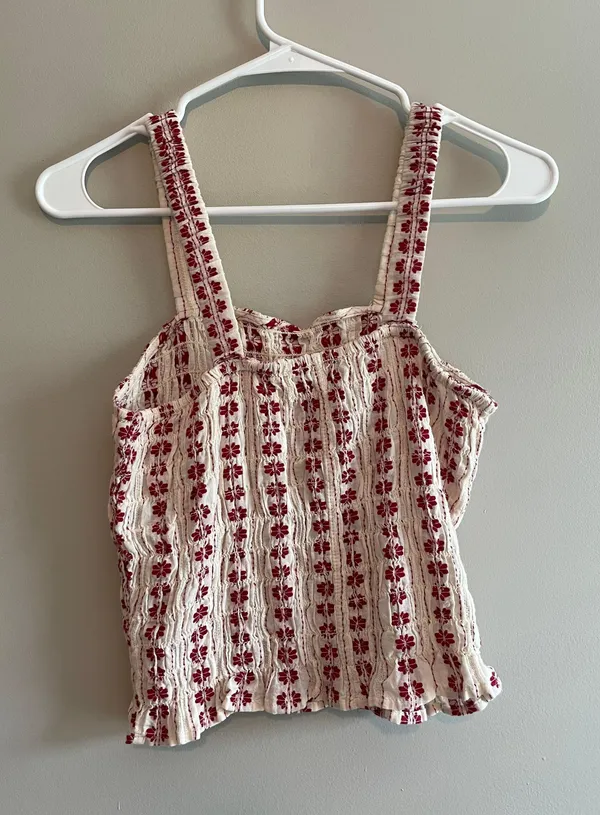 American Eagle Floral Tank Top - Image 4