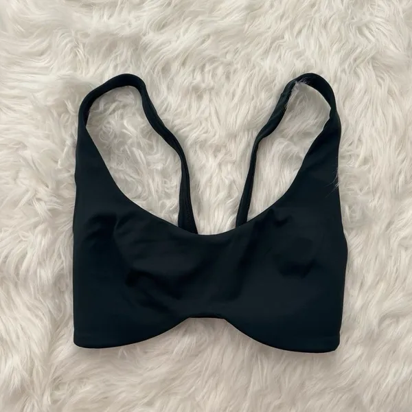 Nike Skims Matte Shaped Bottom Scoop Bra Dark Teal Size XS - Image 3