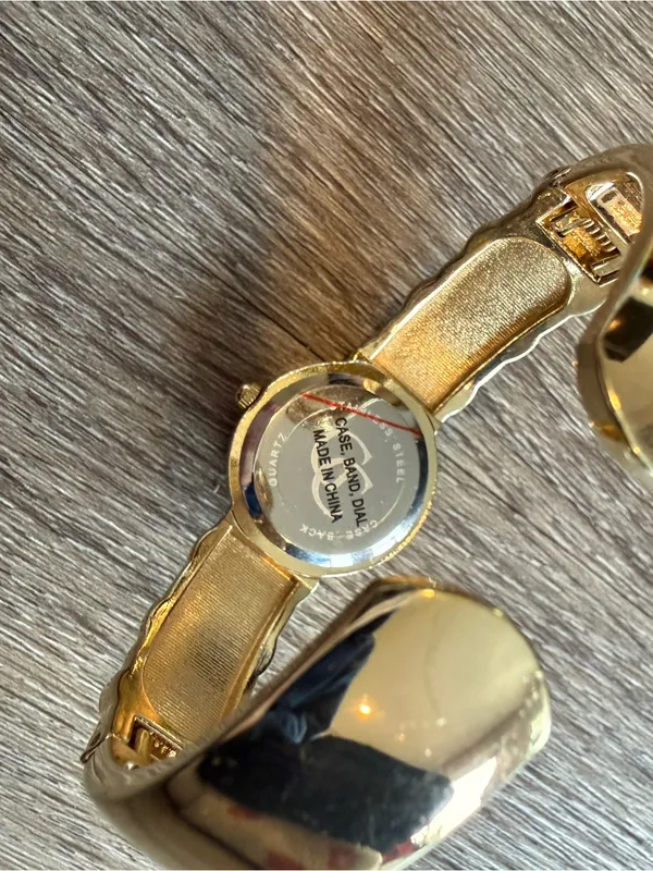 Women's Gold-Tone Crystal Accent Bracelet Watch - Image 3