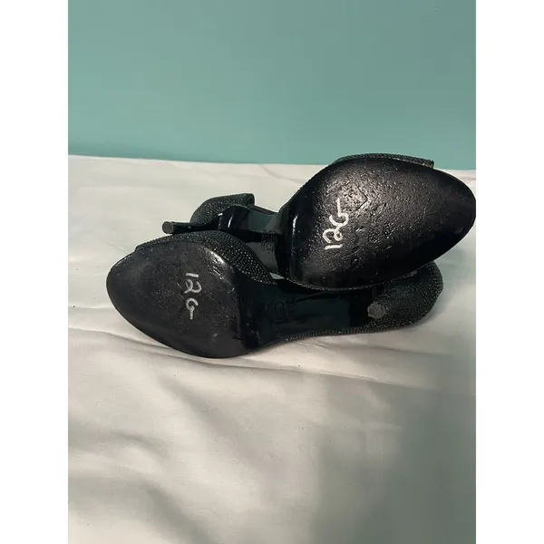 Nina Womens Corrine Black Rhinestone D'Orsay Heels Shoes 6.5‎ S-270 - Image 7