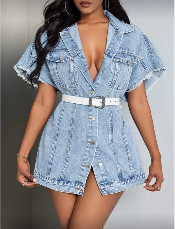 Denim dress Blue - Image 2