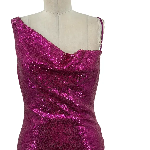 Hello Molly Citadel Skies‎ Sequin Mini Dress Fuchsia Purple Pink Size US 6 - Image 5