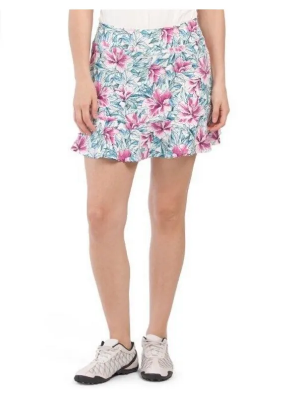 Tommy Bahama Active Blue Pink Floral Active Skort Size Small - Image 2