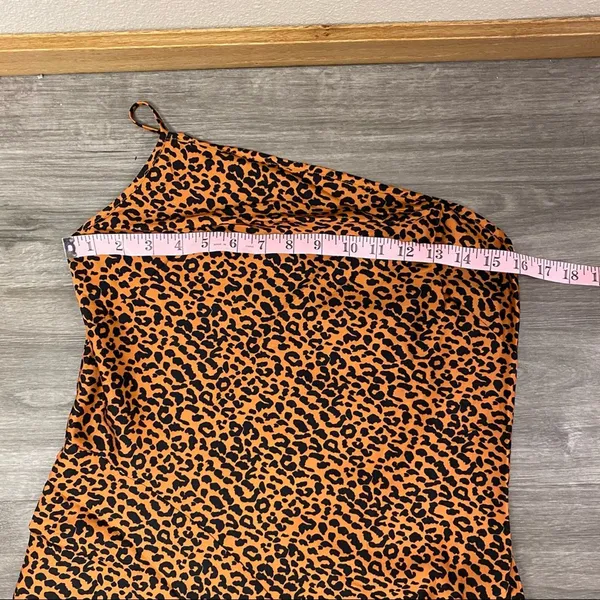 The East Order Sahara Leopard One Shoulder Midi Dress L NWT - Image 8