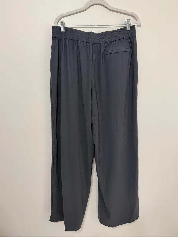 Athleta Pinnacle High Rise Trouser Size 14 Wide Leg Gray Pants Stretch - Image 5