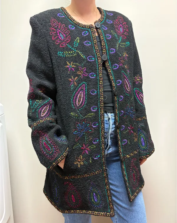 Embroidered jacket Gray Size M - Image 2